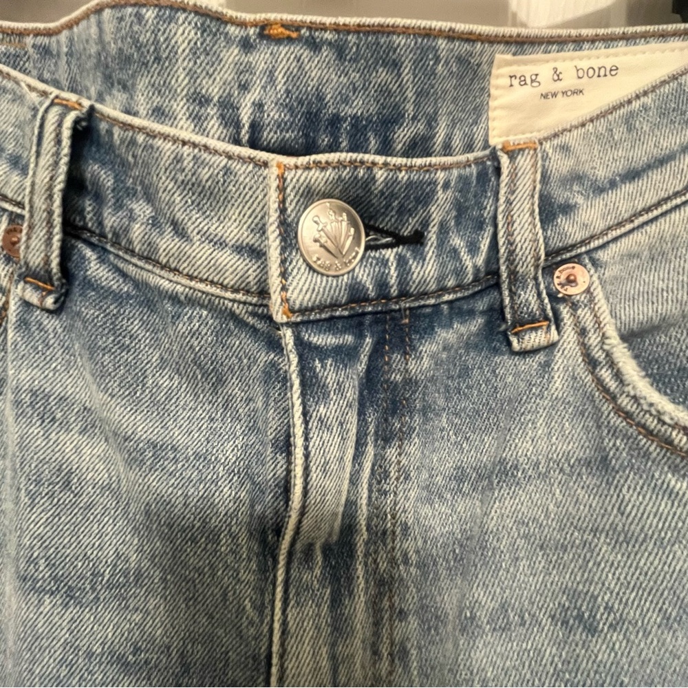 Rag and bone The Harlow mid-rise ankle straight light blue jeans BRAND NEW - Picture 5 of 8